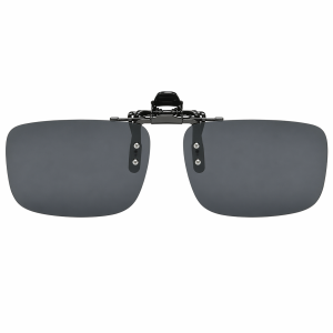 Premium Square Polarised Clip-On Sunglasses – Metal Spring Clip Fit – W60mm x H35mm
