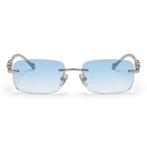 Cortier™ Rimless Square Sunglasses – Unisex Retro Elegance